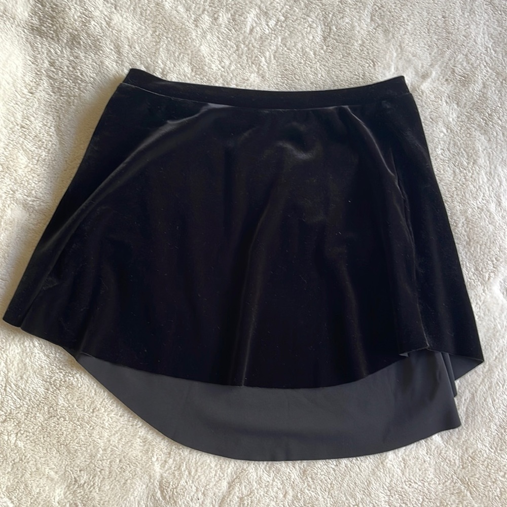 Eleve Black Velvet Skirt